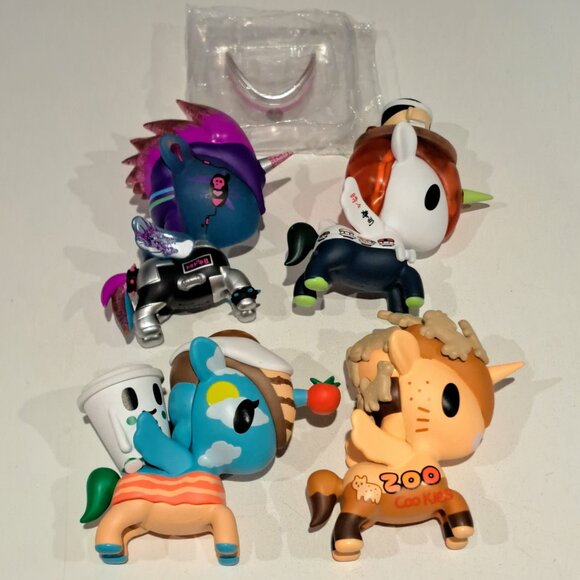 Unicorno Series 12 Set of 4 Toki Doki Glow, Biscotto, Brekkie, Irasshaimase - Picture 1 of 2